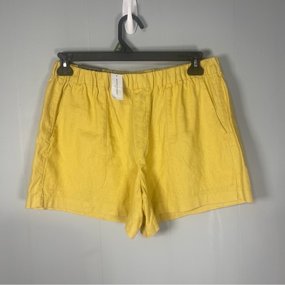 Banana Republic Pants - Banana Republic NWT Linen Blend Shorts M Pull On High Waist Coastal Minimalist